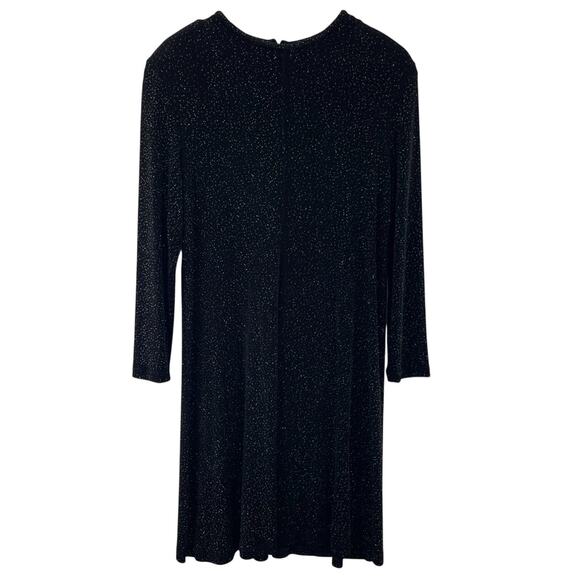 Leo Narducci Dresses & Skirts - Leo Narducci Vintage Sparkle Long Sleeve Knee Length Cocktail Dress Black Size 8